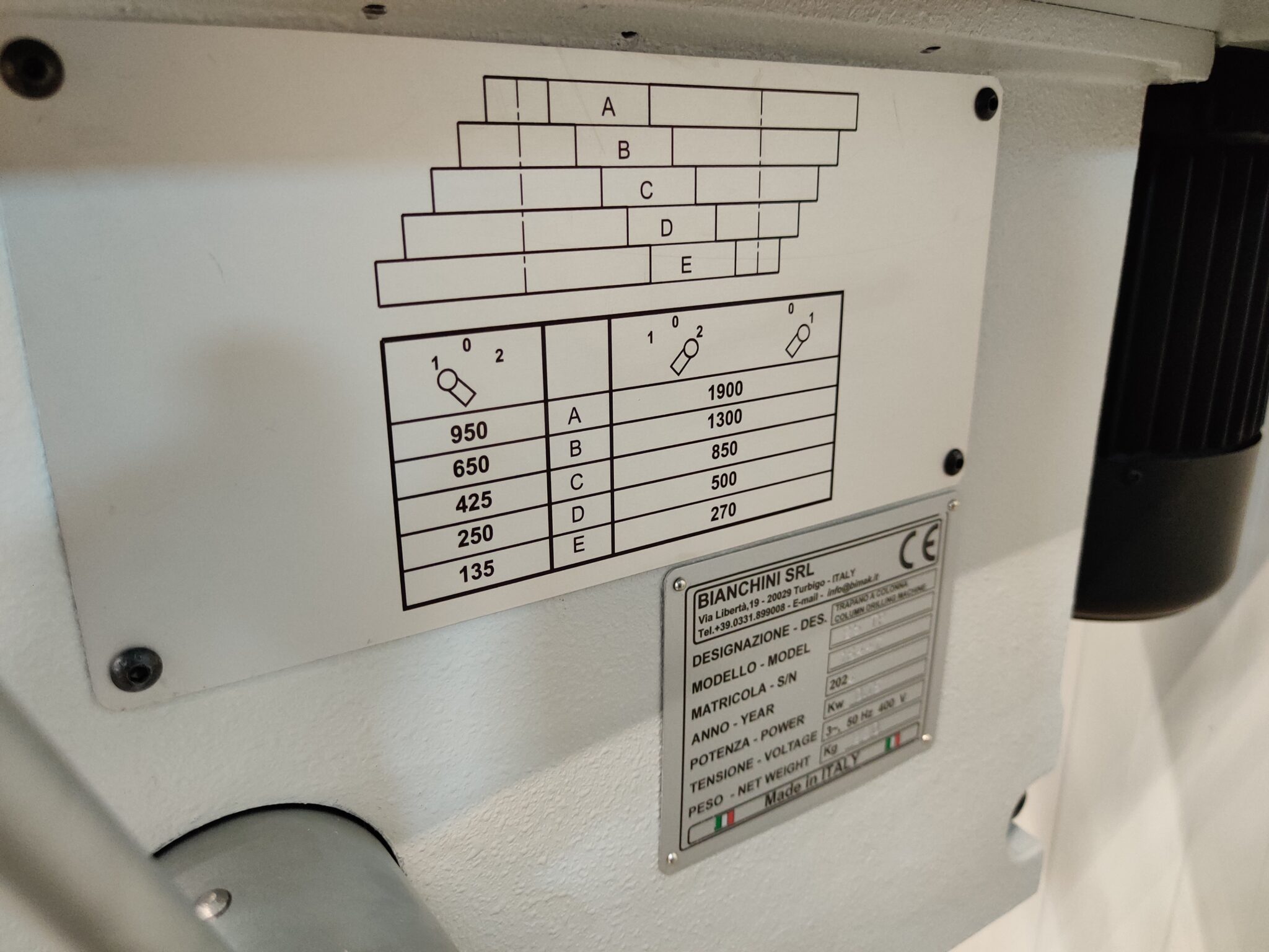 Kolomboormachine MK3 - 400V, fabr. Bimak - type B25TP - Afbeelding 5