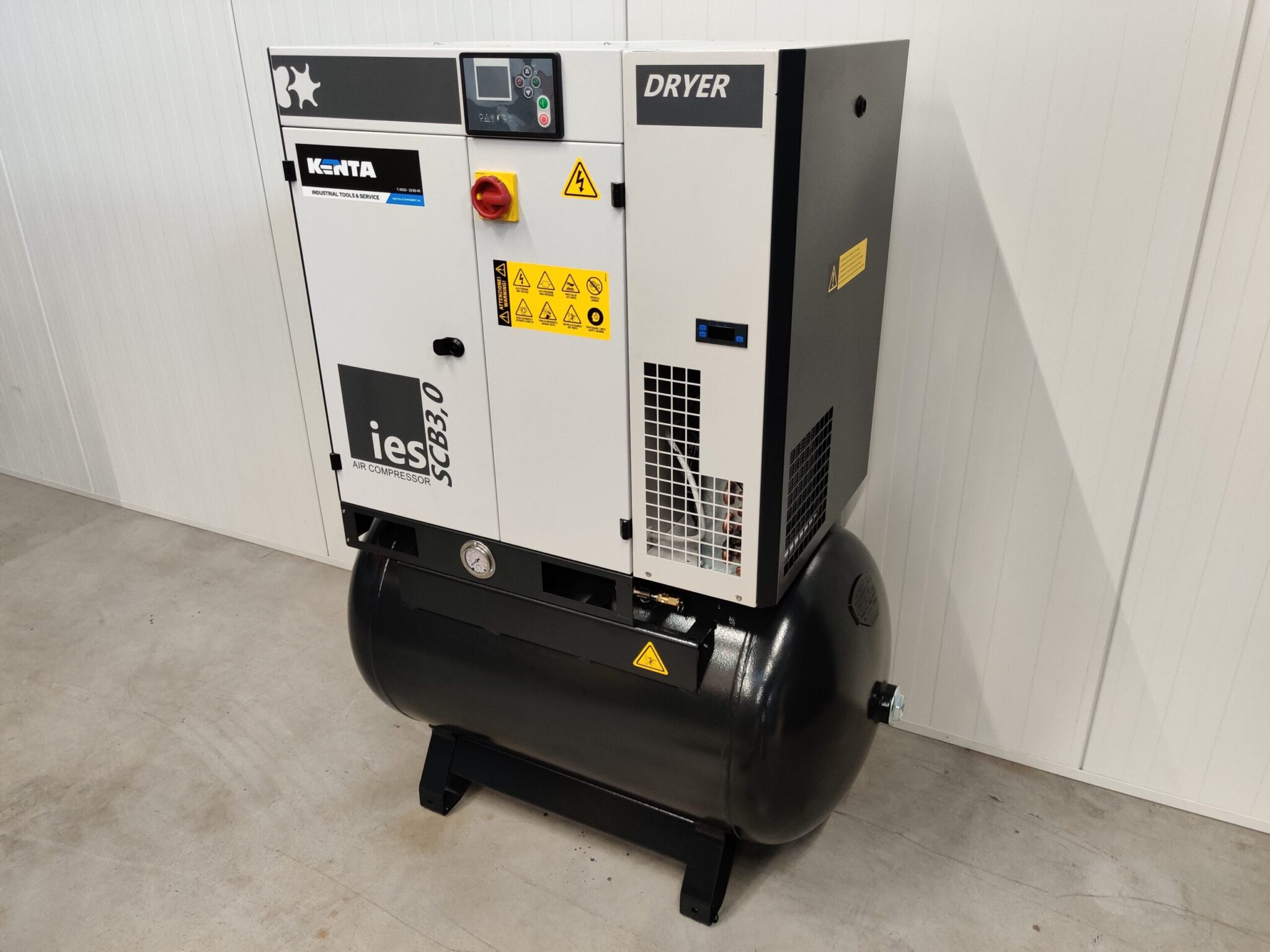IES AIR - Schroefcompressor 3kW / 4PK - 270L - 400V - met luchtdroger - Afbeelding 5