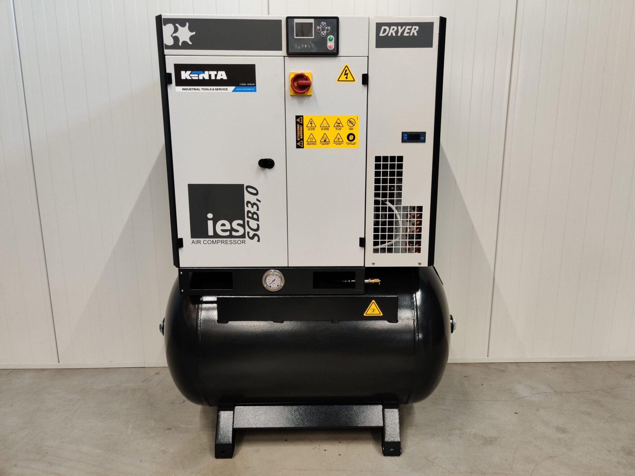 IES AIR - Schroefcompressor 3kW / 4PK - 270L - 400V - met luchtdroger - Afbeelding 3