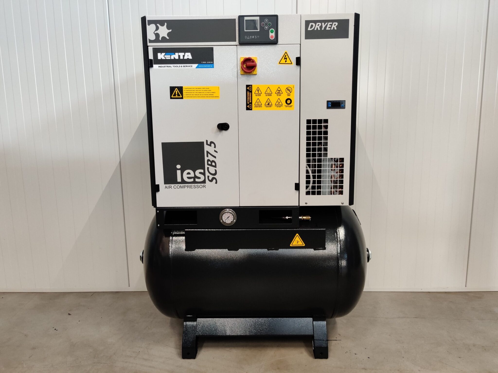 IES AIR - Schroefcompressor 7,5kW / 10PK - 270L - 400V - met luchtdroger - Afbeelding 2