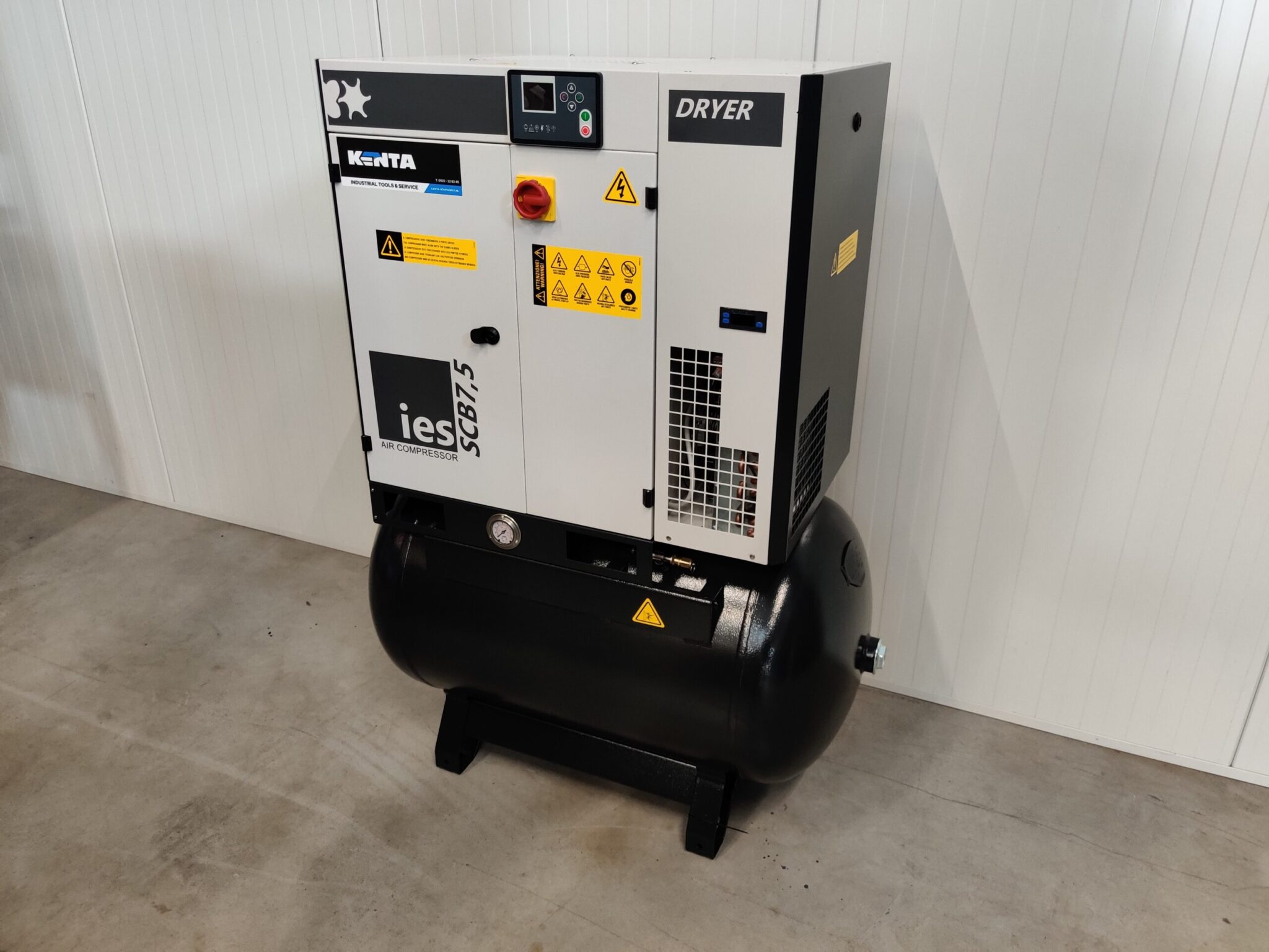 IES AIR - Schroefcompressor 7,5kW / 10PK - 270L - 400V - met luchtdroger