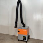 Lasrookafzuiging, fabr. Kemper - type ProfiMaster - 4 meter arm. slanguitvoering