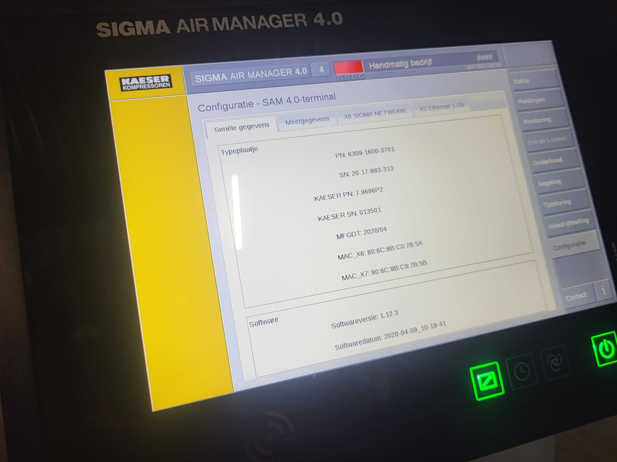 SAM - Sigma Air Management System, fabr. Kaeser - type SAM 4.0.4 (Gebruikt) - Afbeelding 6