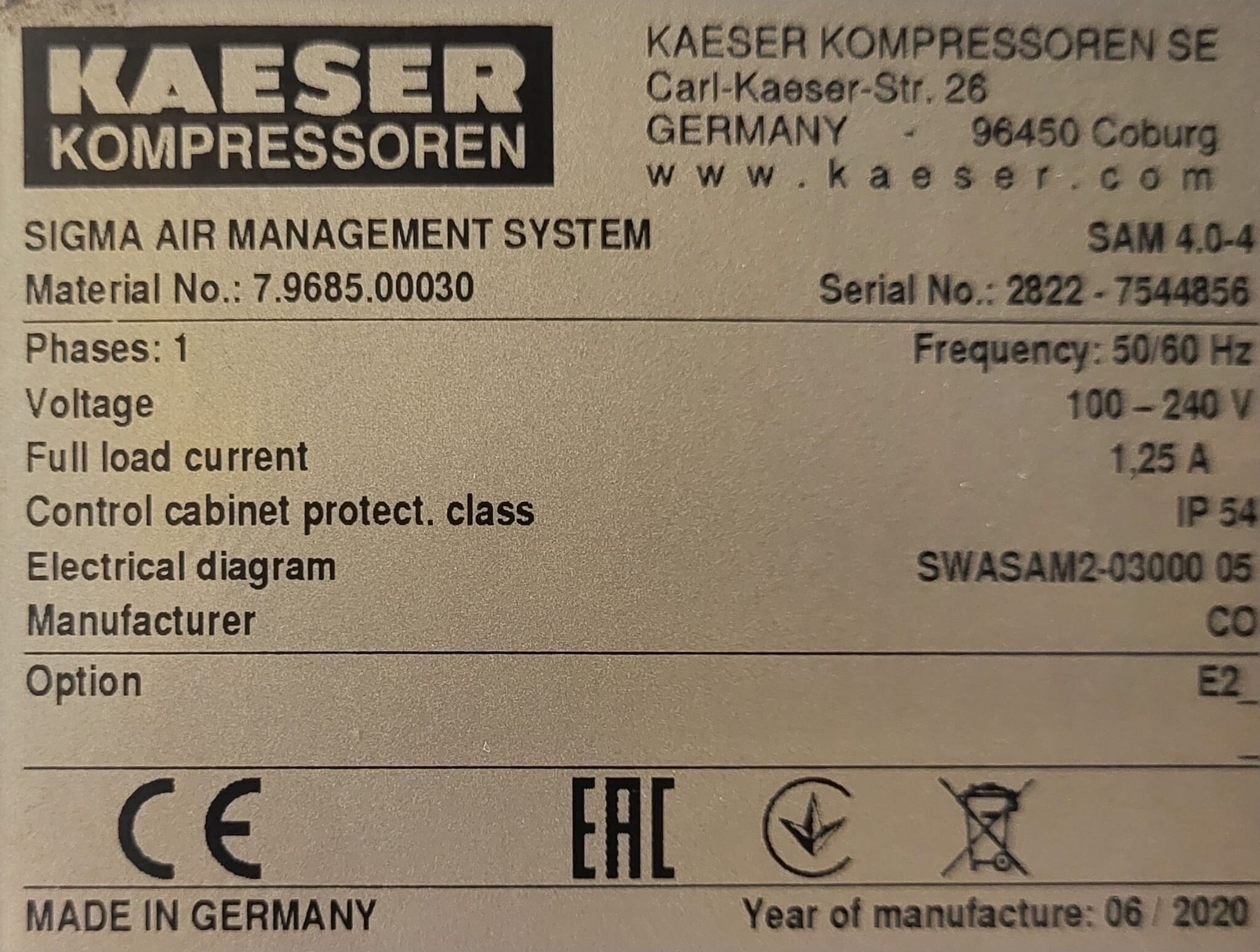 SAM - Sigma Air Management System, fabr. Kaeser - type SAM 4.0.4 (Gebruikt) - Afbeelding 7