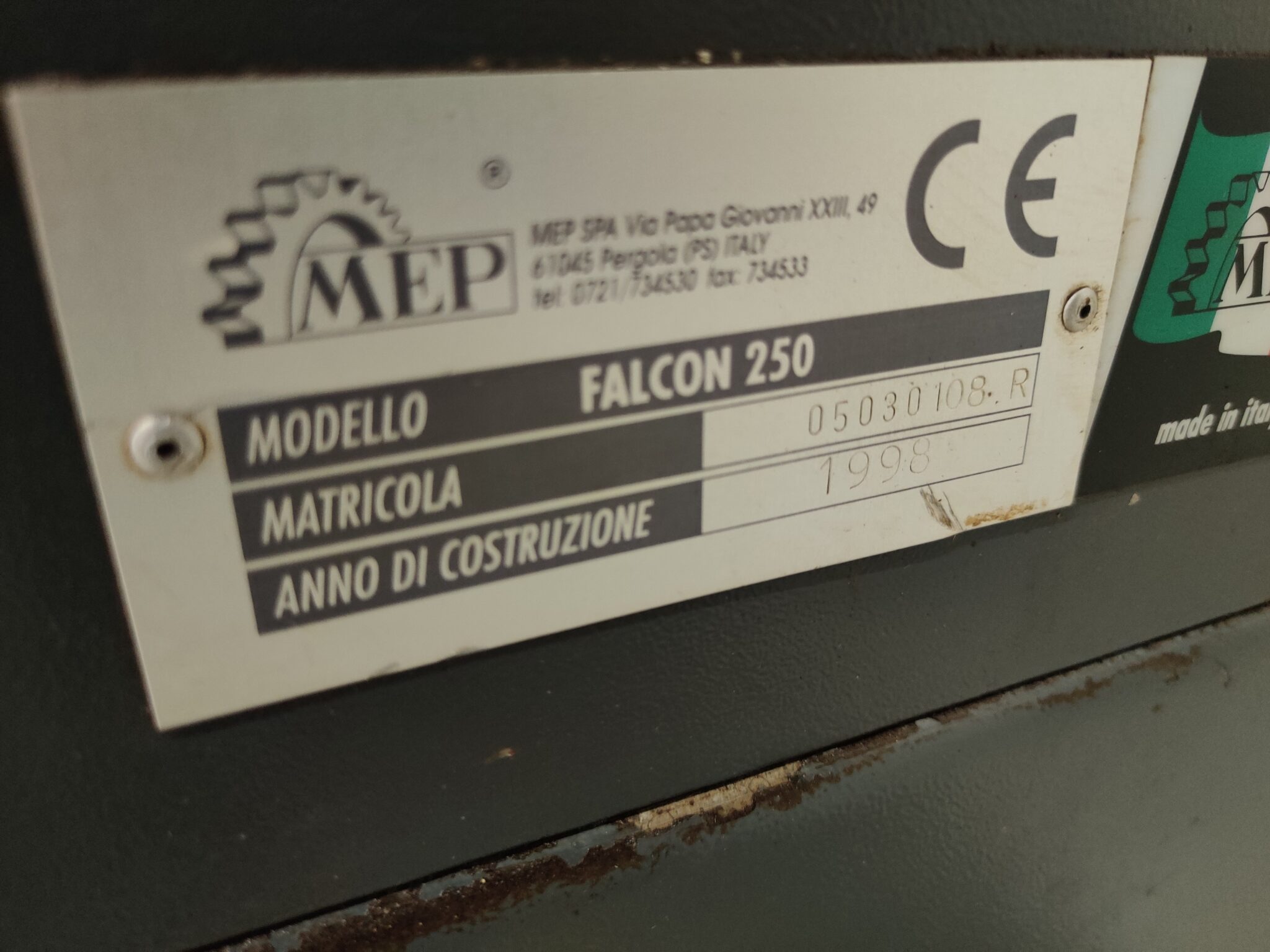 Afkortzaag 400V, fabr. MEP - type FALCON 250 (Gebruikt) - Afbeelding 4
