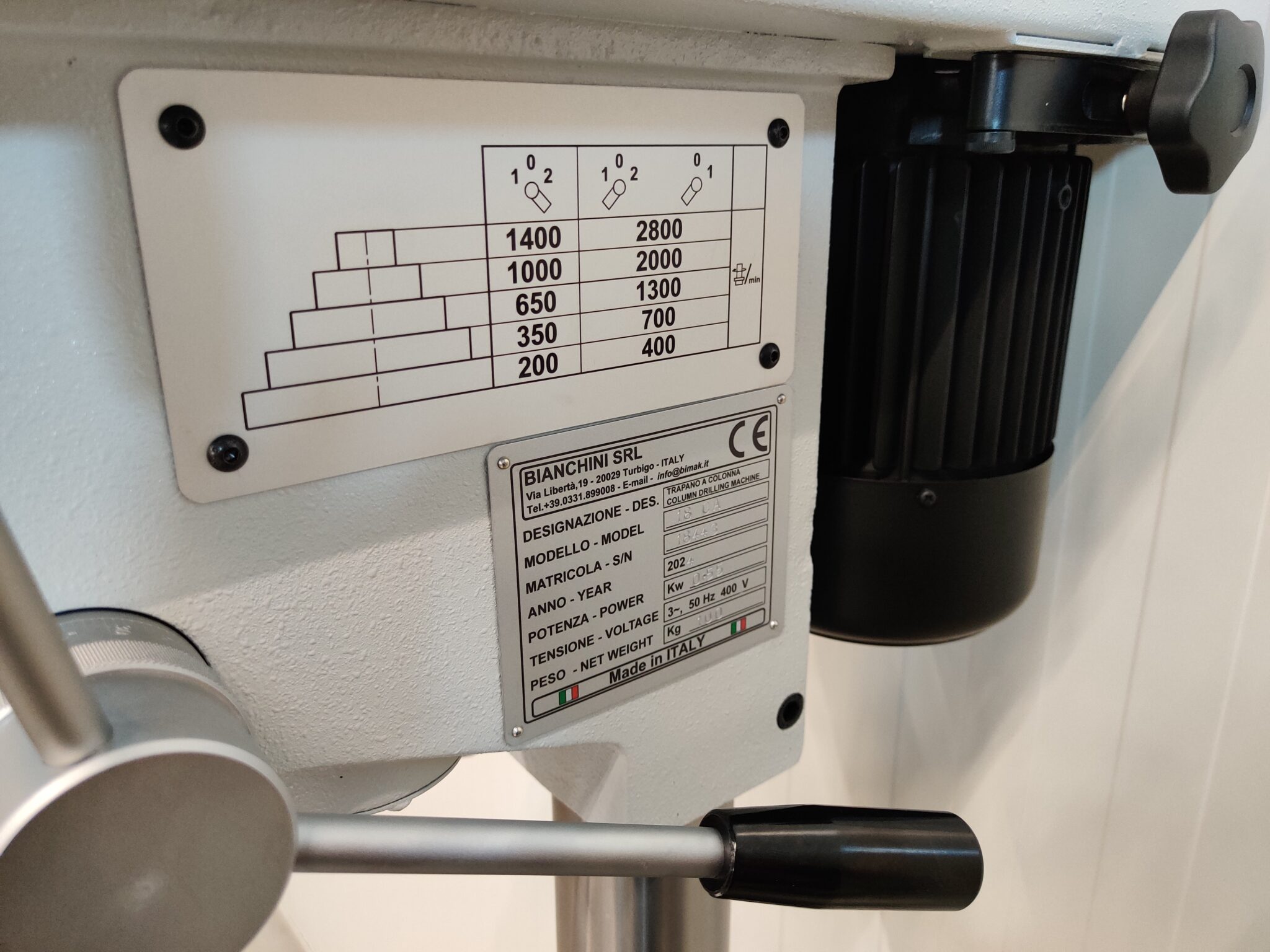 Tafelkolomboormachine MK2 - 400V, fabr. Bimak - type 18CA - Afbeelding 6