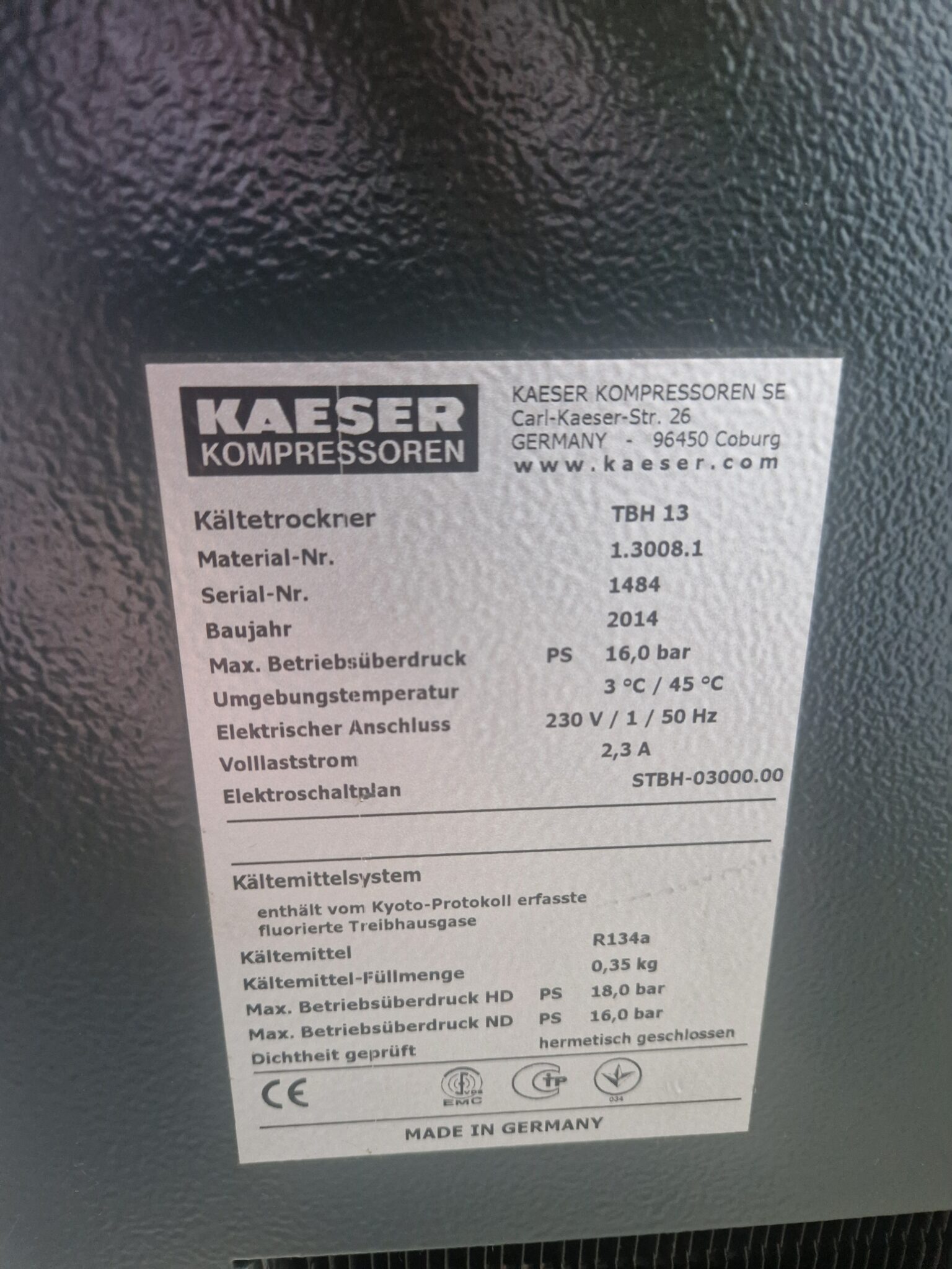 Kaeser - TBH13 - Persluchtdroger 1150 l/min ''(gebruikt) - Afbeelding 8