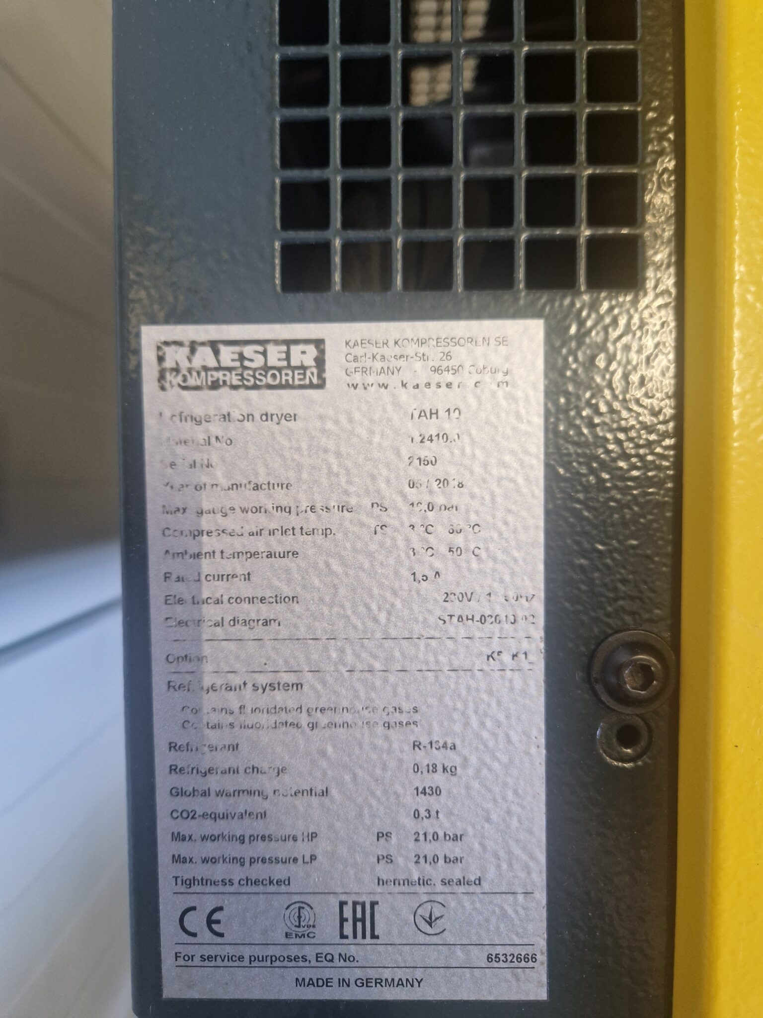 Kaeser - TAH10 - Persluchtdroger 800l/min - 1/2''(gebruikt) - Afbeelding 7